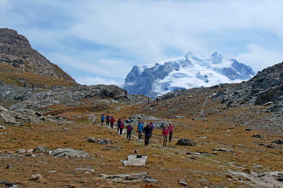 Na szlaku ponad Zermatt (fot. Paweł Klimek)