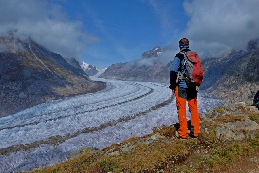 Nad lodowcem Aletsch (fot. Paweł Klimek)