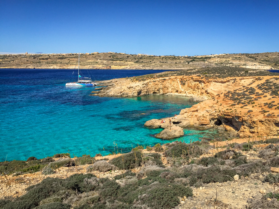 Blue Lagoon na wyspie Comino (fot. Alicja Rapsiewicz)