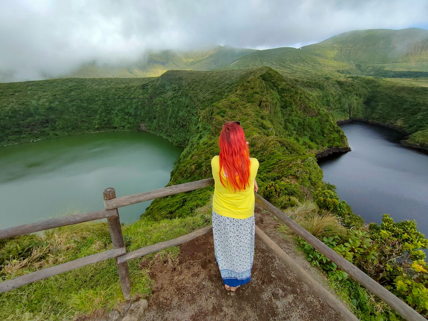 Flores, punkt widokowy Miraduro Lagoa Negra e Lagoa Comprida (fot. Milena Dąbrowska)