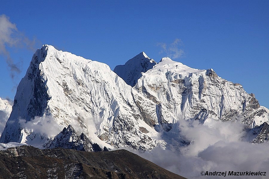 Góra Cholatse widok z Gokyo