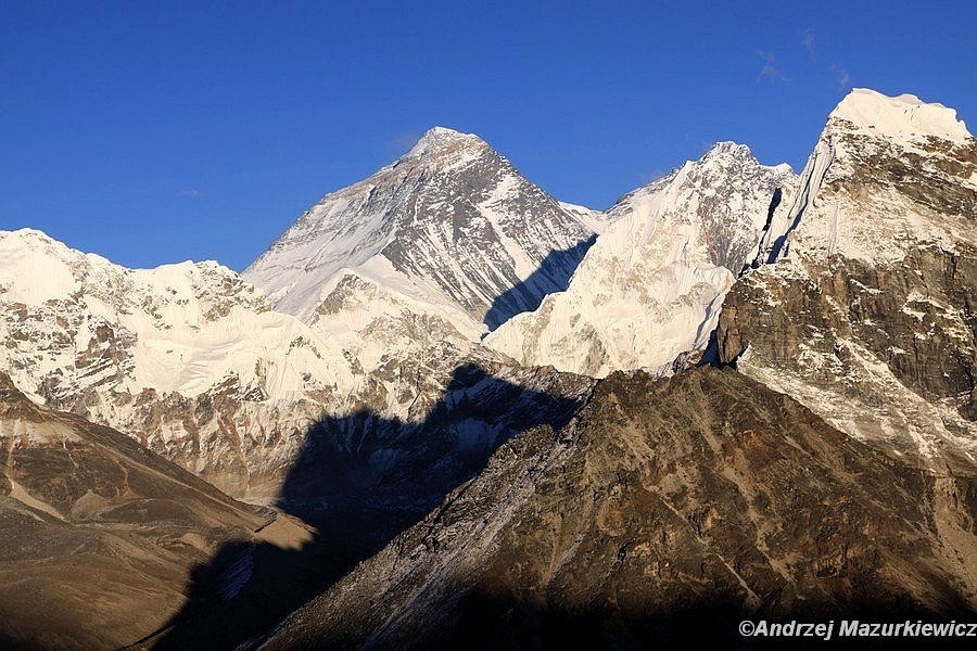 Widok na Mount Everest z Gokyo