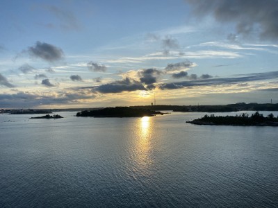 zachód słońca na promie (fot. Kamil Wereszczyński)