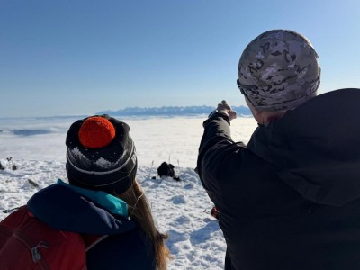 Zimowe panoramy ze szczytu Babiej Góry