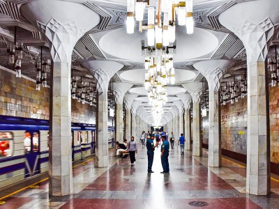 Wnętrze metra Uzbekistan