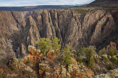 Widok z lotu ptaka na góry w Kolorado