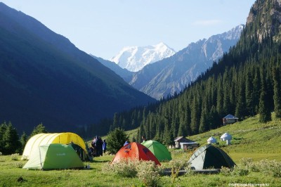 Biwak w Ałtyn Araszan